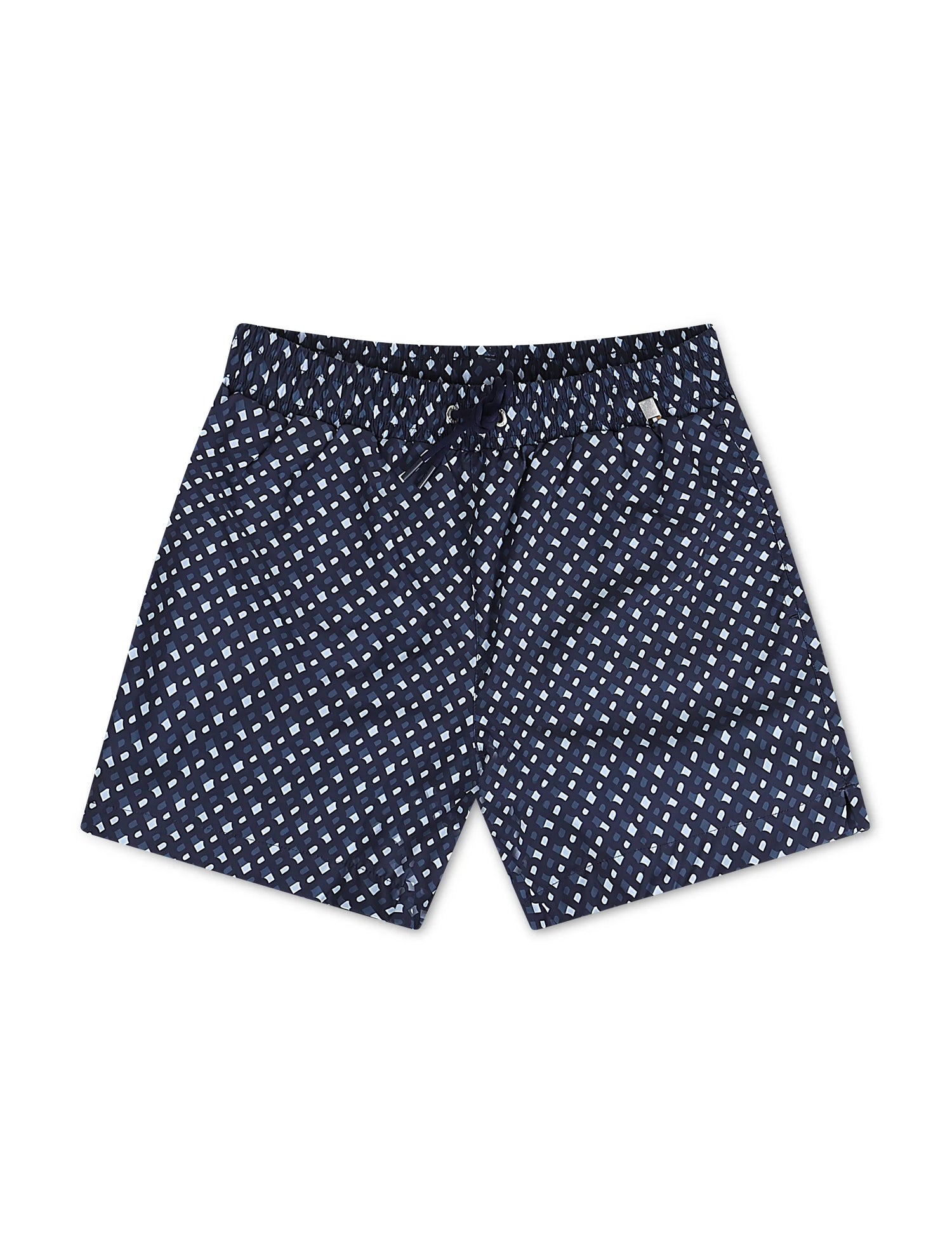 Boss Monogram Print Swim Shorts - Blue by Denim Exchange