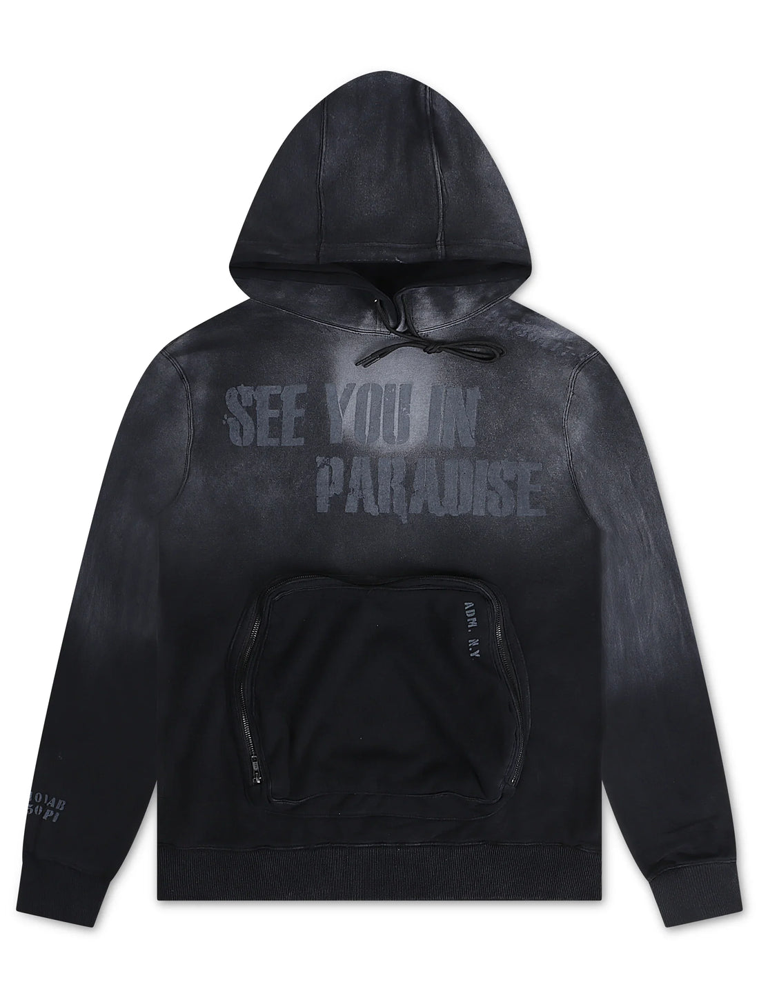 Jordan Craig Paradise Field Tech Cargo Hoodie - Black by Denim Exchange