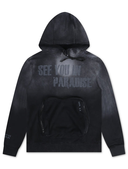 Jordan Craig Paradise Field Tech Cargo Hoodie - Black by Denim Exchange