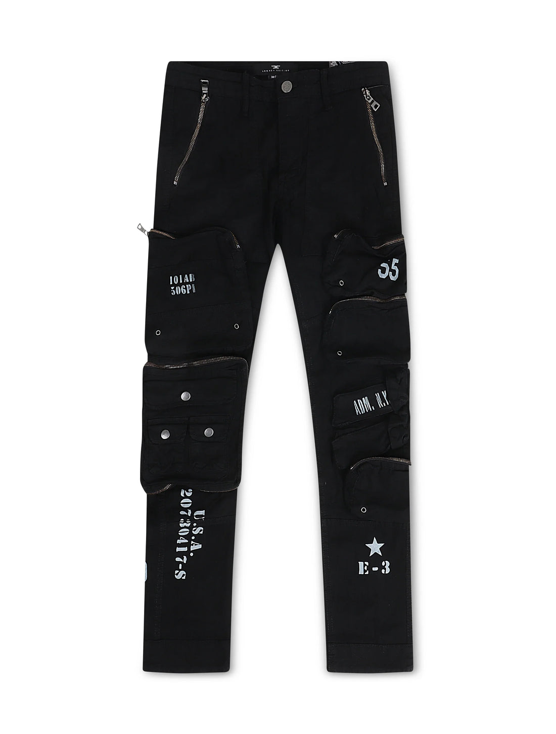 Jordan Craig Field Tech Slim Fit Cargo Pants - Black by Denim Exchange