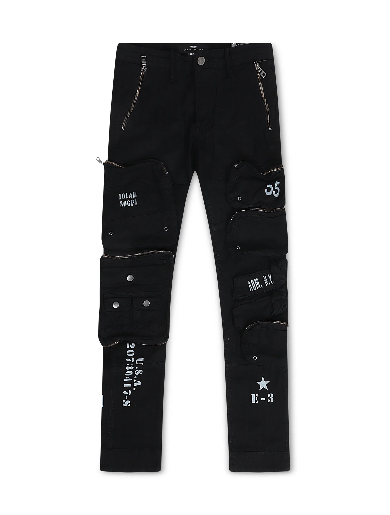 Jordan Craig Field Tech Slim Fit Cargo Pants - Black by Denim Exchange