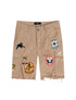 Jordan Craig War Angel Cargo Shorts - Khaki by Denim Exchange