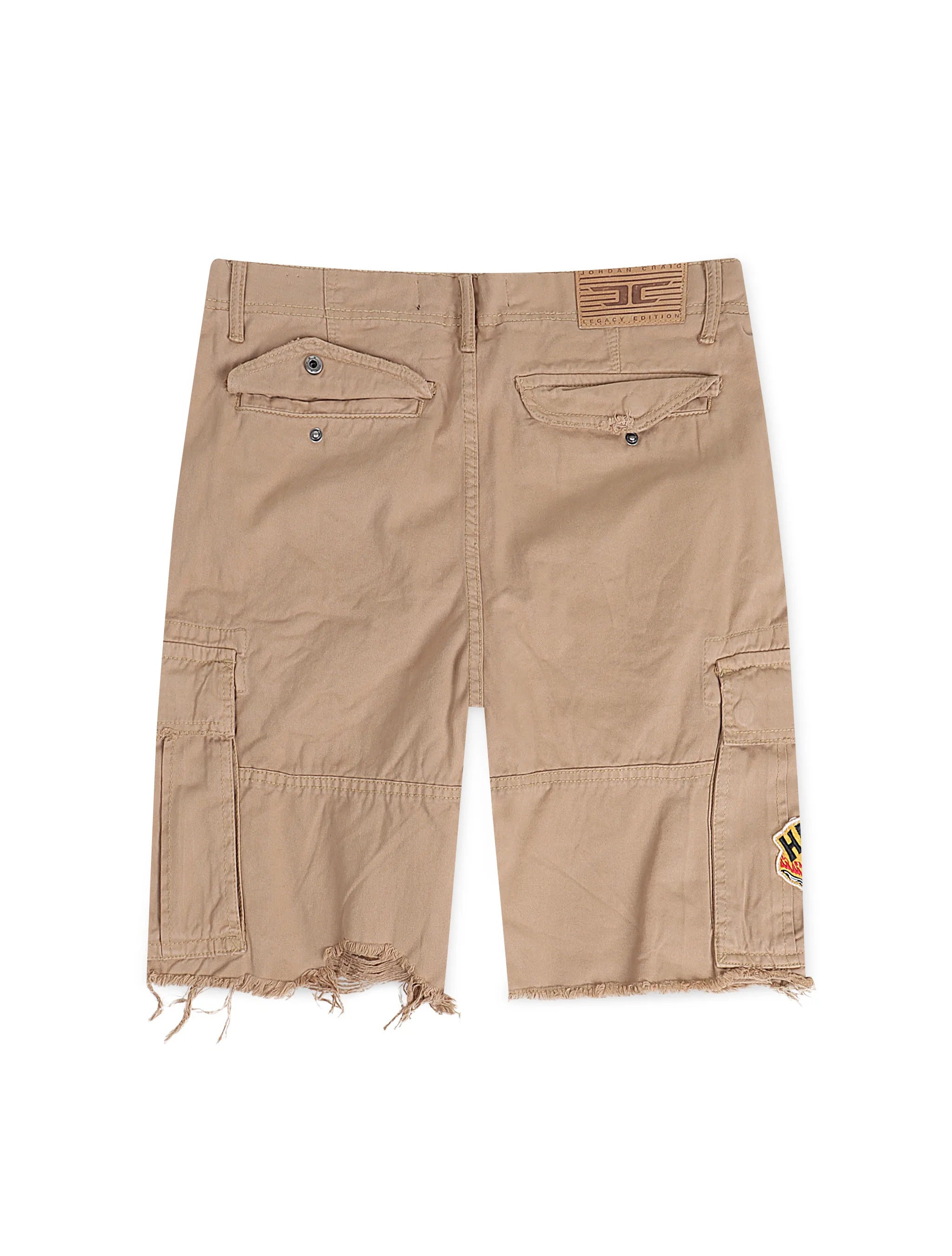 Jordan Craig War Angel Cargo Shorts - Khaki by Denim Exchange