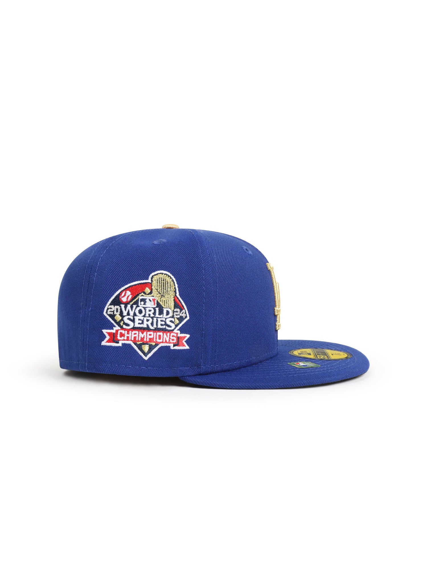 New Era 5950 Gold Collection World Series Hat - Royal Blue/ Gold by Denim Exchange
