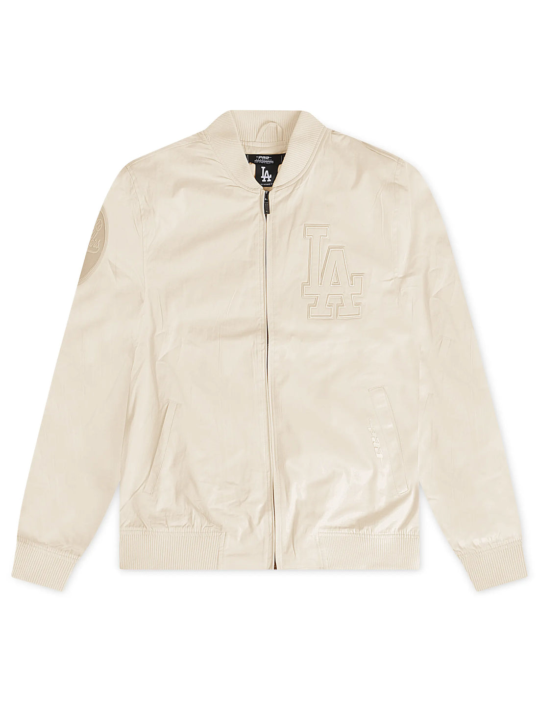 Pro Standard Los Angeles Dodgers Neutral Twill Jacket - Eggshell by Denim Exchange