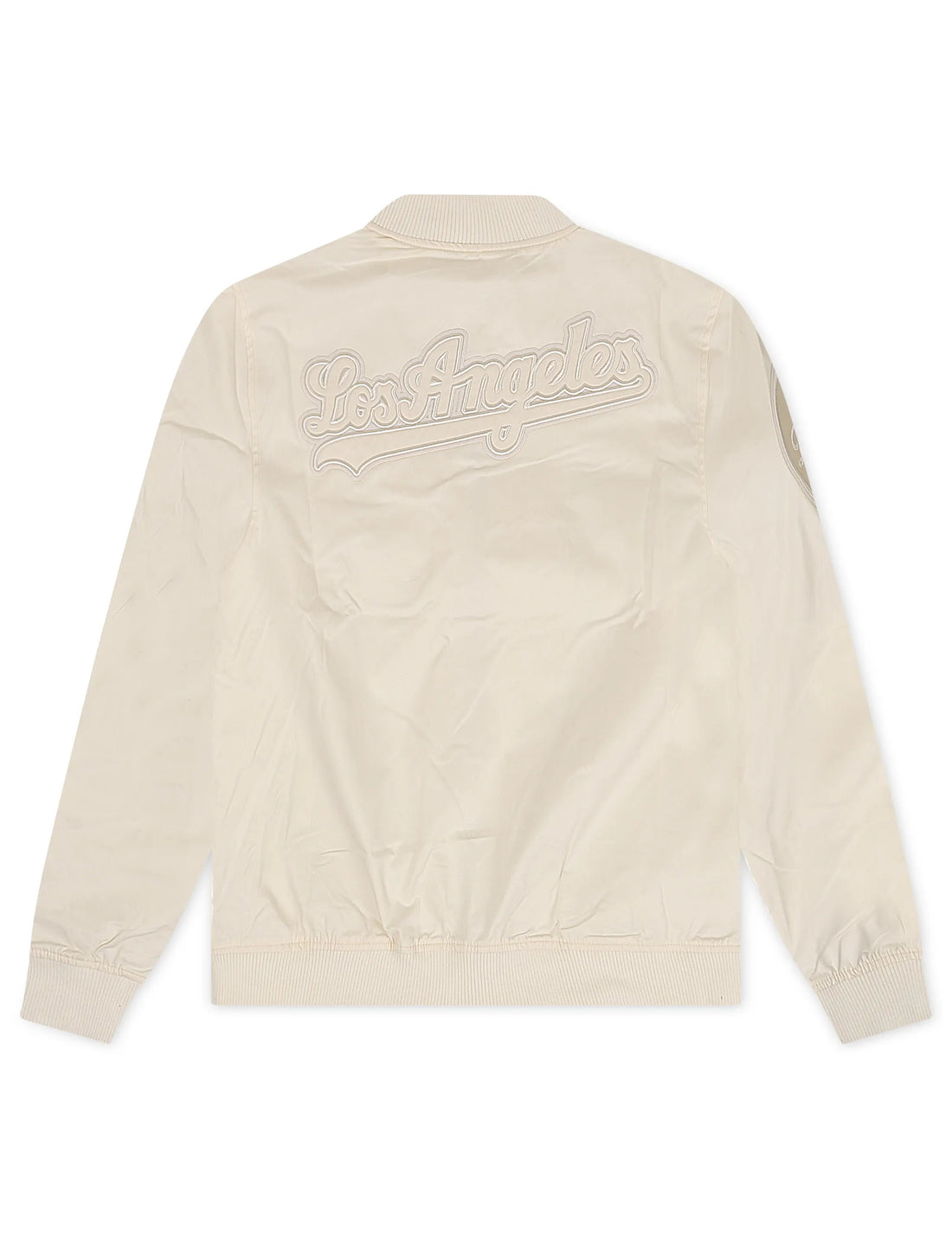 Pro Standard Los Angeles Dodgers Neutral Twill Jacket - Eggshell by Denim Exchange