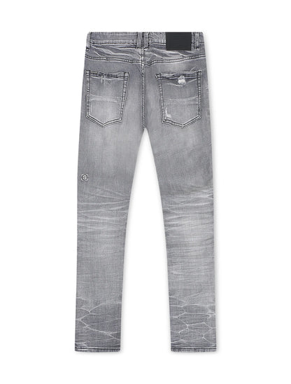 Serenede Titan Slim Fit Jeans - Grey by Denim Exchange