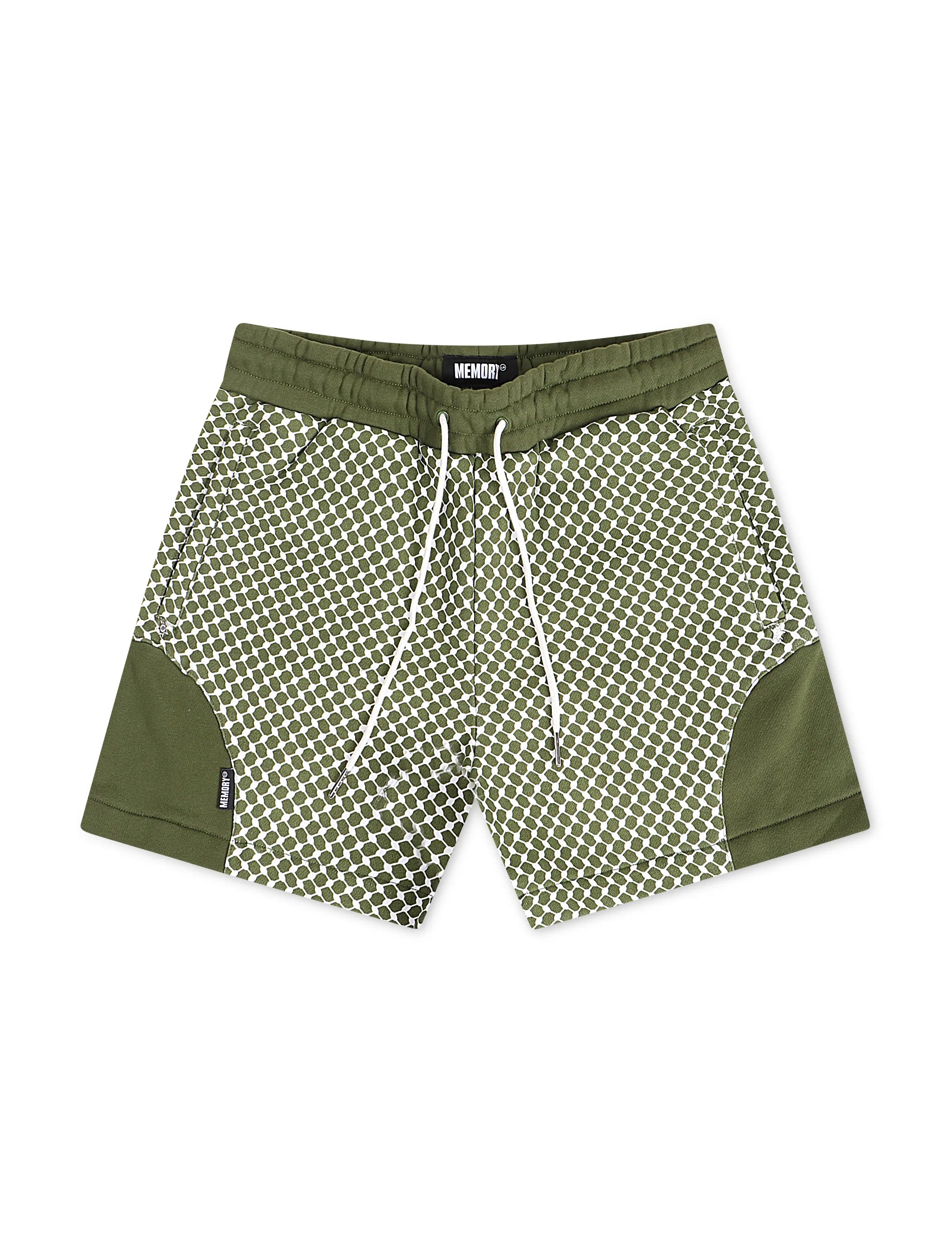 Memory Lane Window Pattern Shorts - Forest by Denim Exchange