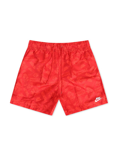 Nike Mens Club Woven Flow Shorts - University Red by Denim Exchange