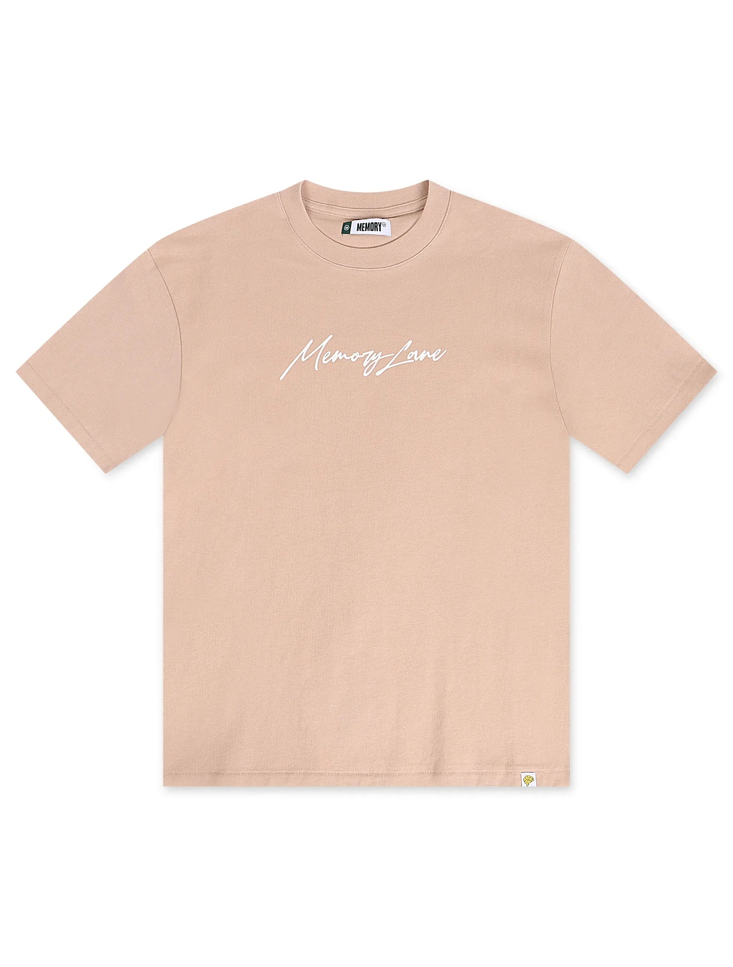 Memory Lane Script Logo Tee - Salmon by Denim Exchange