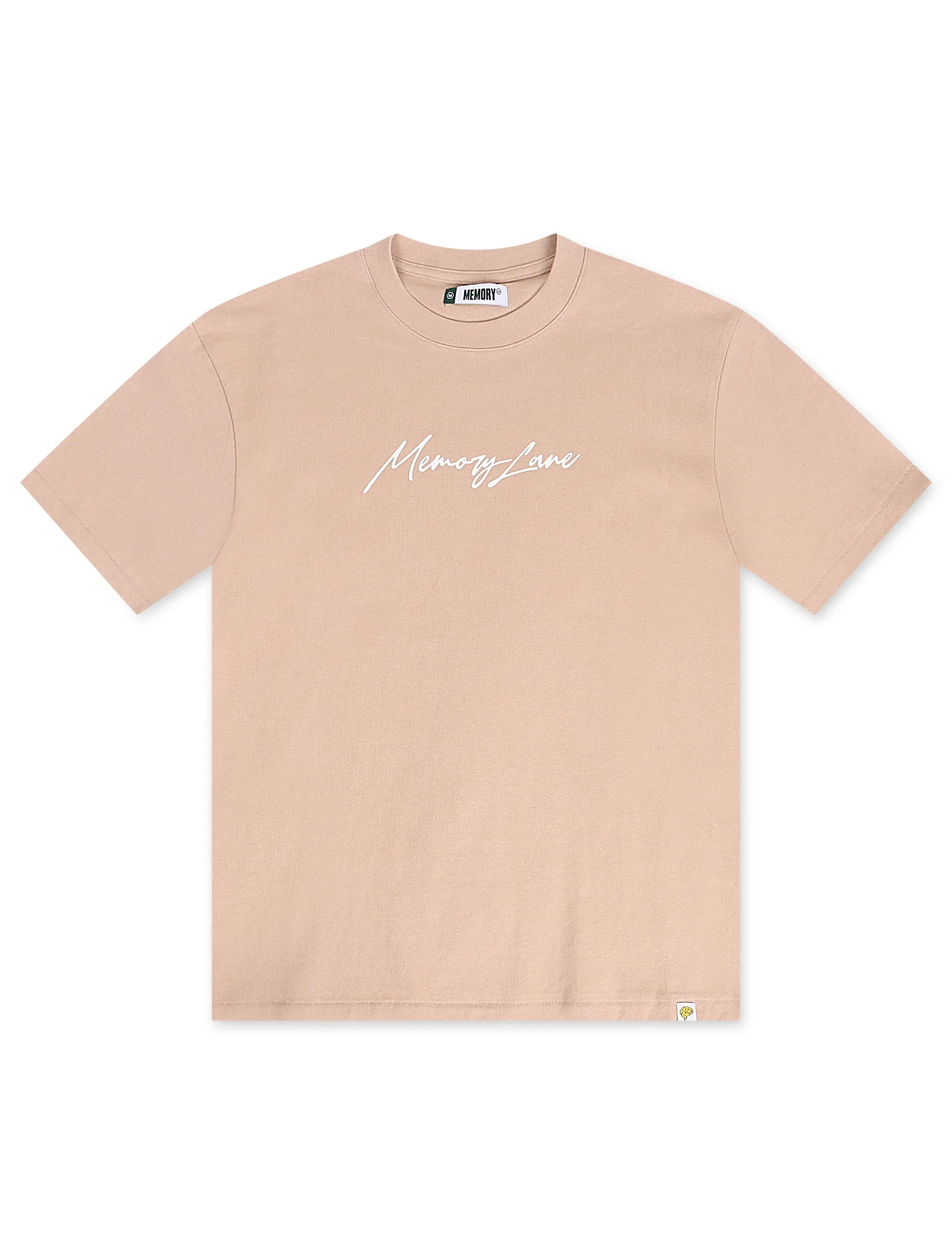 Memory Lane Script Logo Tee - Salmon by Denim Exchange