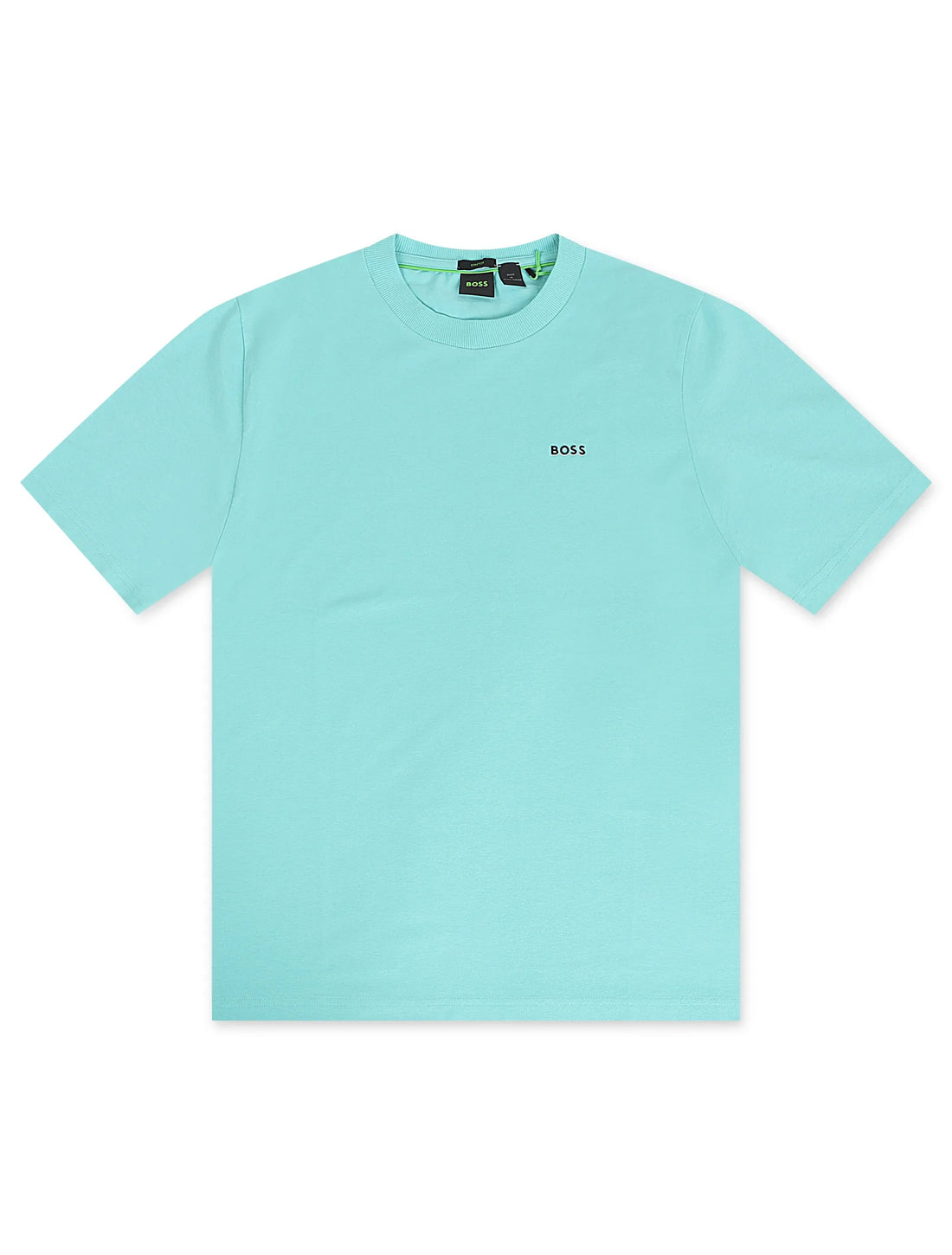 Boss Green Contrast Logo Tee - Teal by Denim Exchange