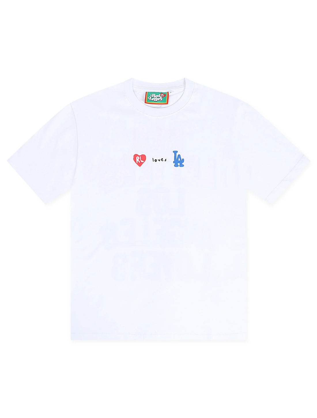 Red Letters Not LA Lovers Tee - White by Denim Exchange