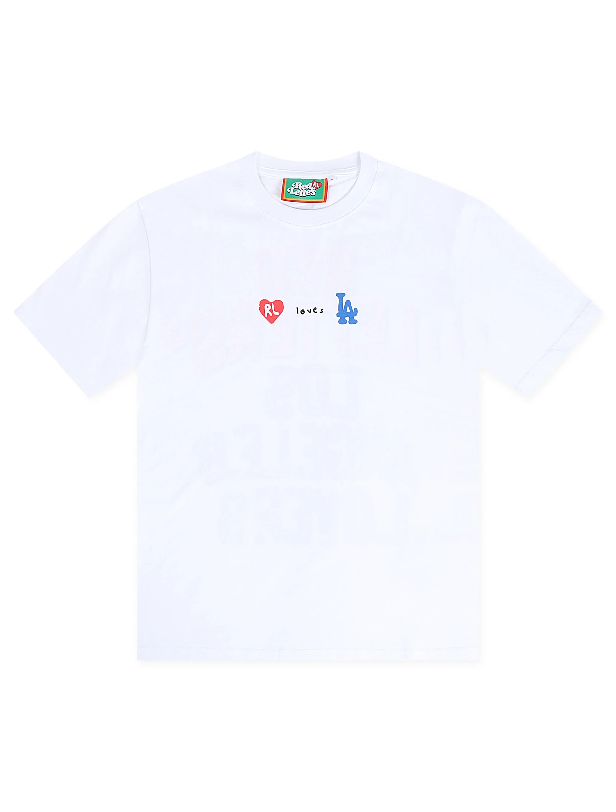 Red Letters Not LA Lovers Tee - White by Denim Exchange