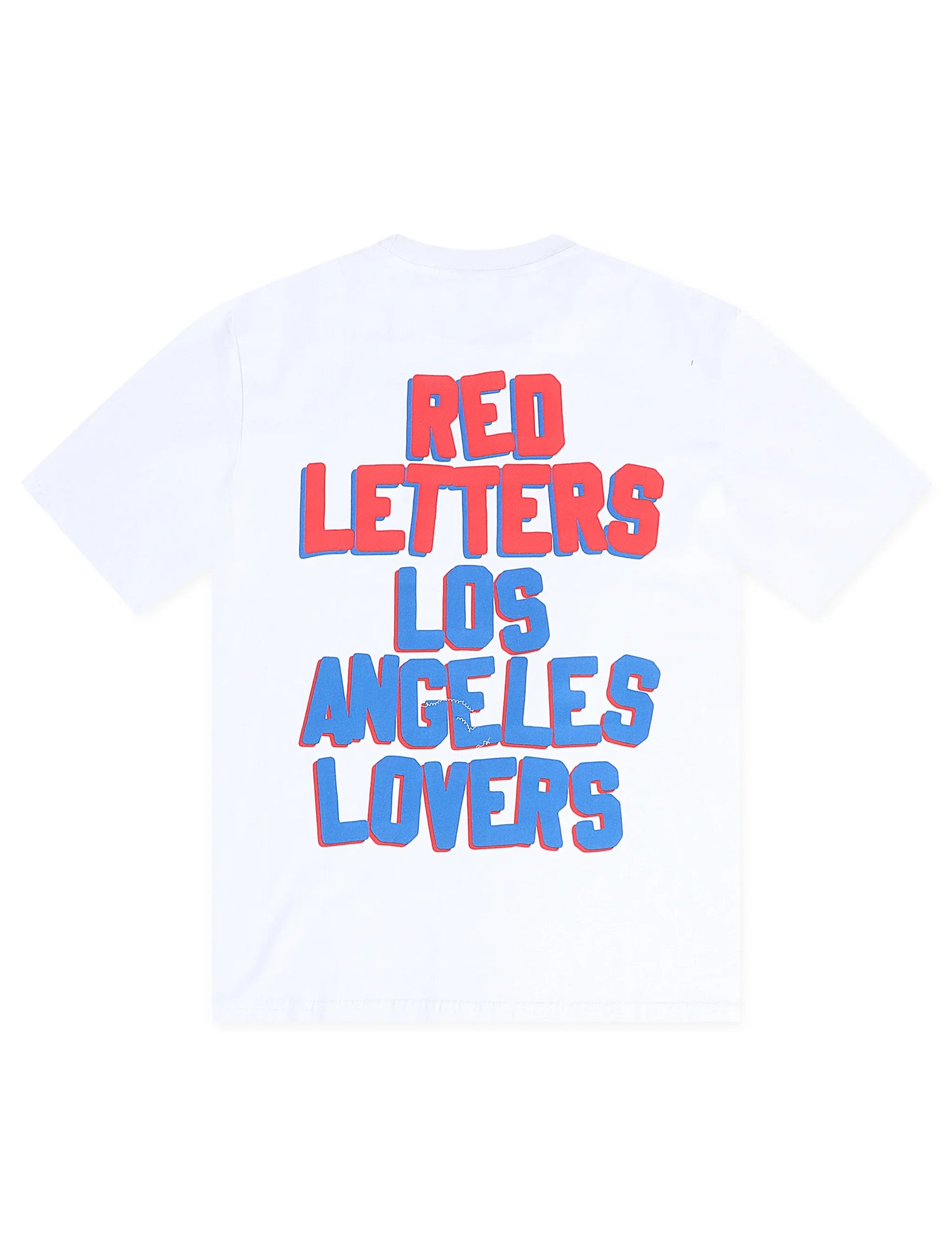 Red Letters Not LA Lovers Tee - White by Denim Exchange