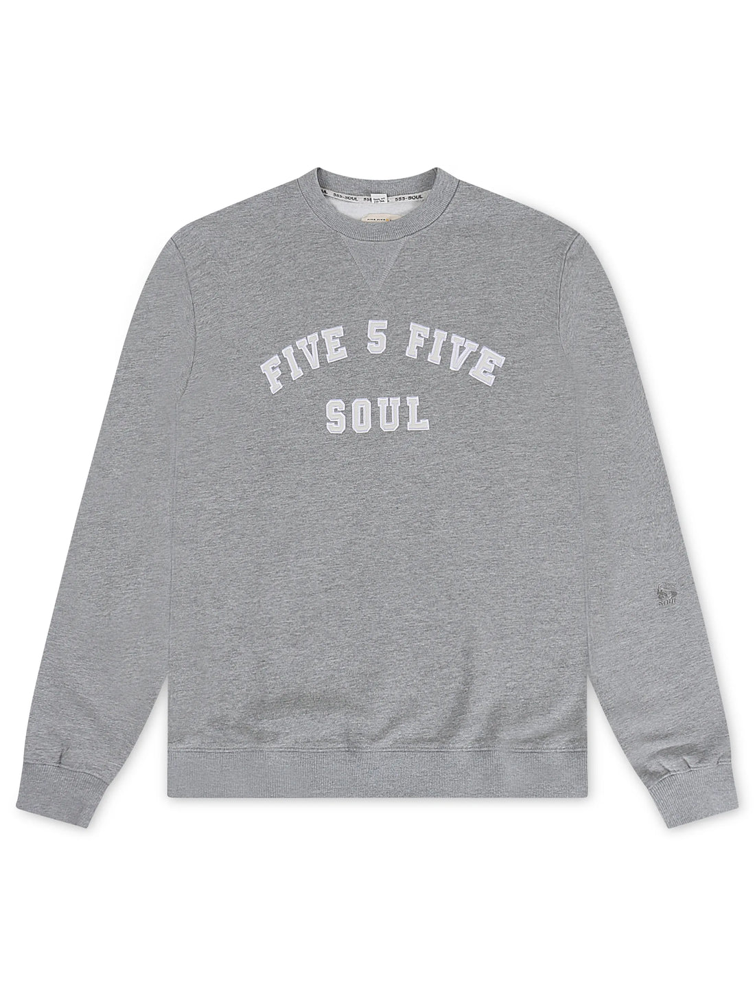 Triple 5 Mens Essex Crewneck - Heather Grey by Denim Exchange
