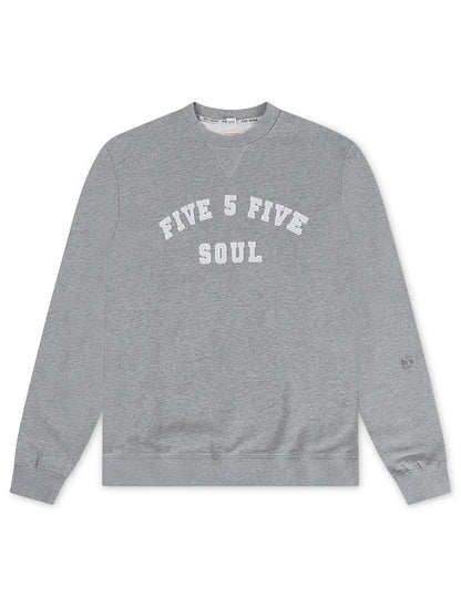Triple 5 Mens Essex Crewneck - Heather Grey by Denim Exchange