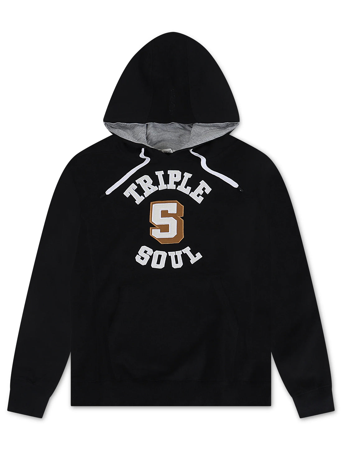 Triple 5 Mens UNY Long Sleeve Hoodie - Washed Black by Denim Exchange
