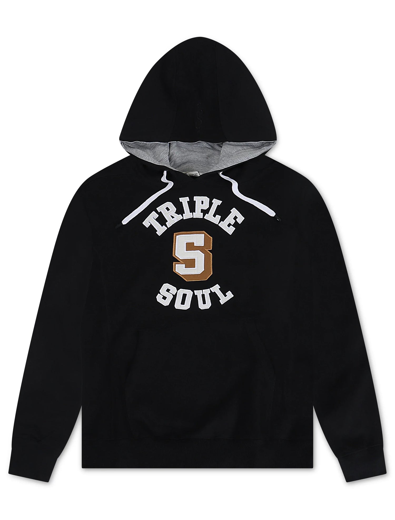 Triple 5 Mens UNY Long Sleeve Hoodie - Washed Black by Denim Exchange