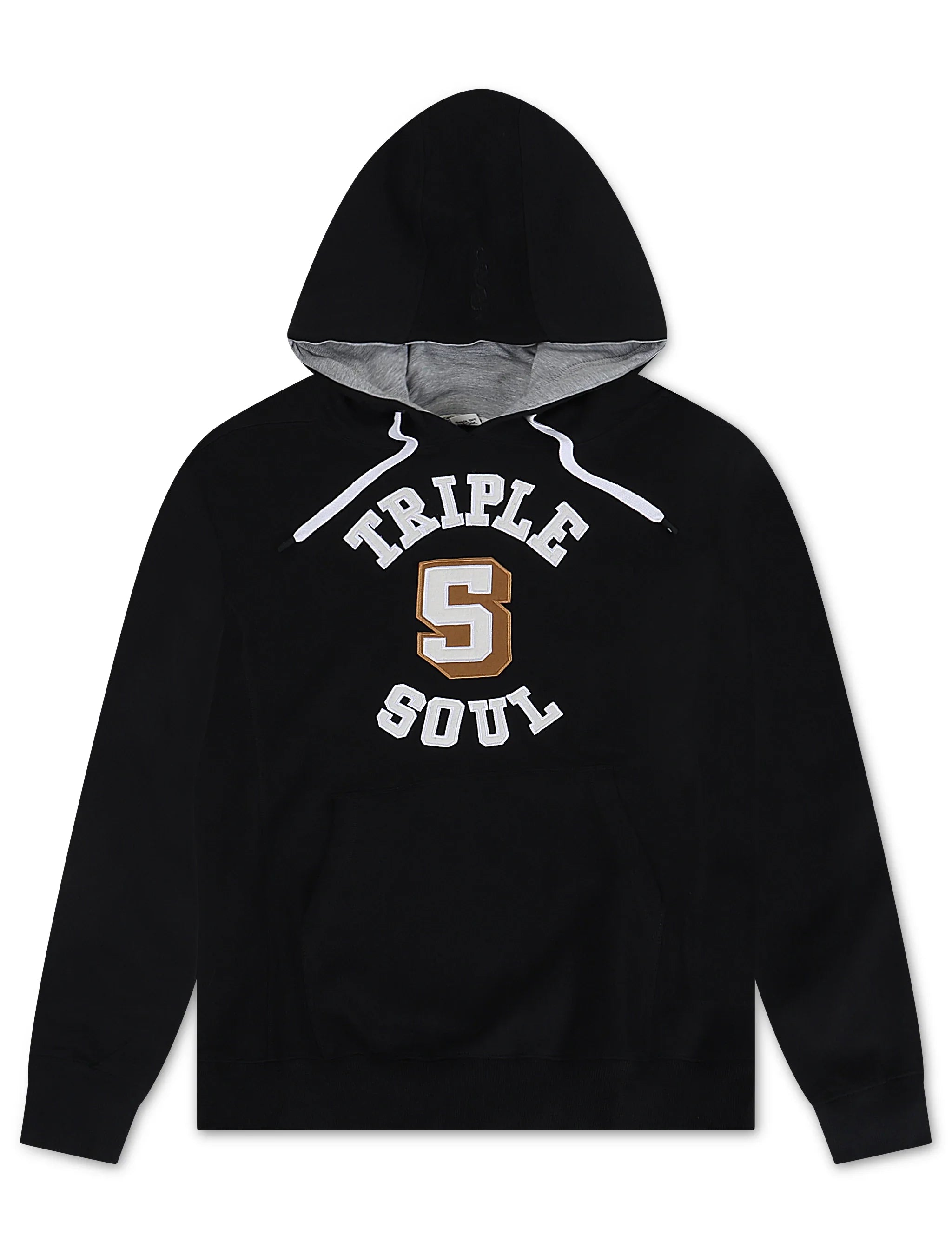 Triple 5 Mens UNY Long Sleeve Hoodie - Washed Black by Denim Exchange