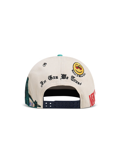 GasNYC Rotten Apple Hat - Cream/Navy by Denim Exchange