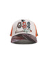 GasNYC Gas Season Trucker Hat -Cream/Orange by Denim Exchange