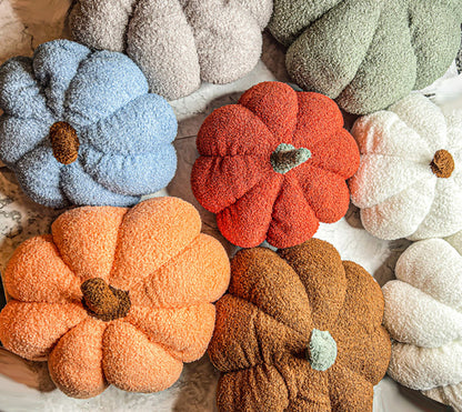 Blair Pumpkin - Handcrafted Blue Pastel Velvet Pumpkin Decor
