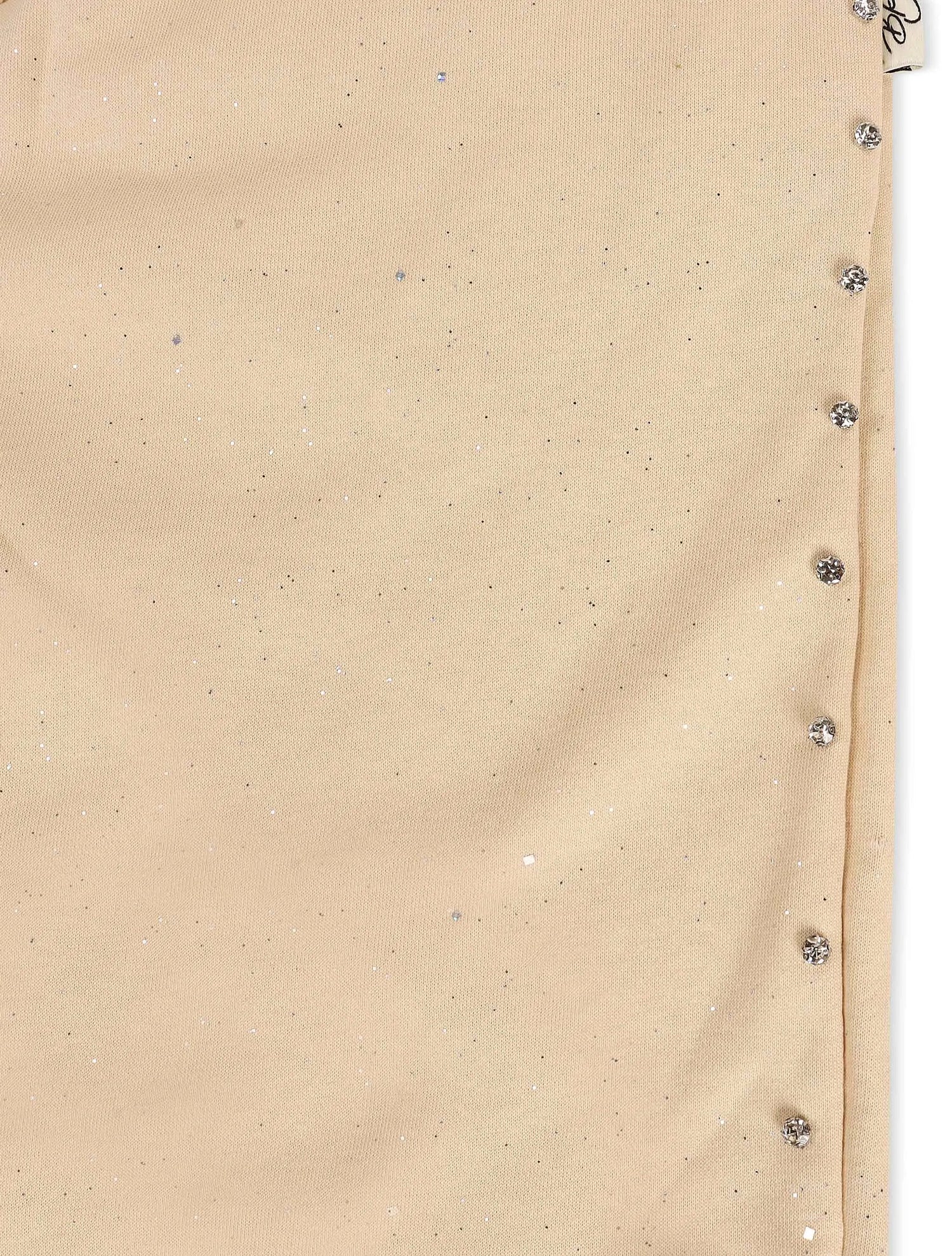 Bkys Rhinestone Shorts - Beige by Denim Exchange
