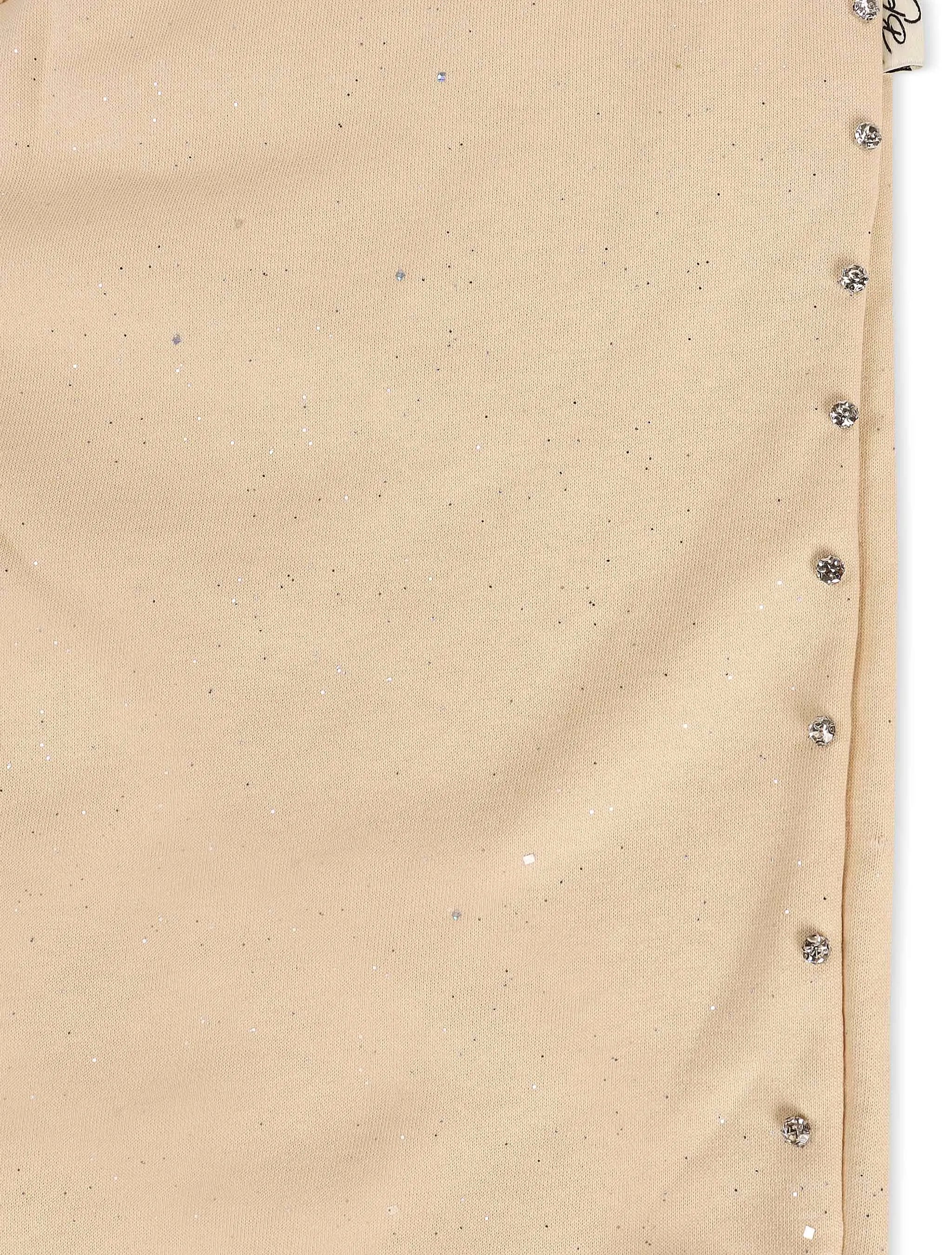 Bkys Rhinestone Shorts - Beige by Denim Exchange
