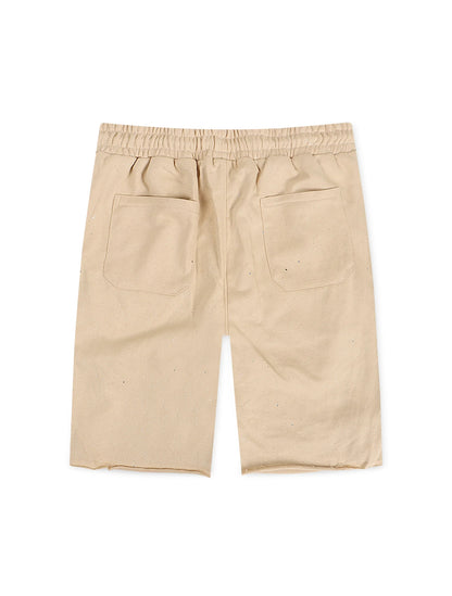 Bkys Rhinestone Shorts - Beige by Denim Exchange
