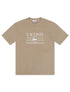 Lacoste Classic Fit Cotton Print Jersey Tee - Taupe by Denim Exchange