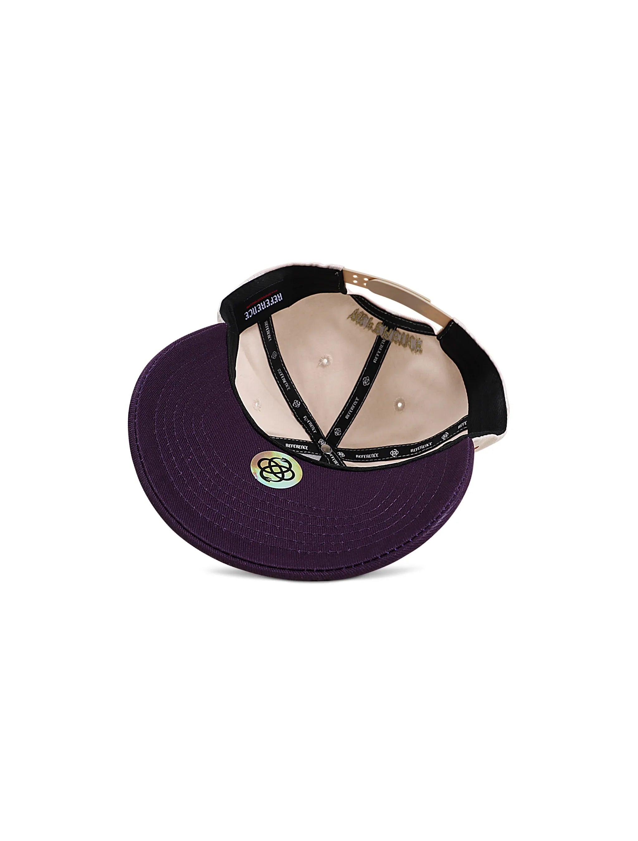 Reference Mens Paradise LA Hat - Cream/Purple by Denim Exchange