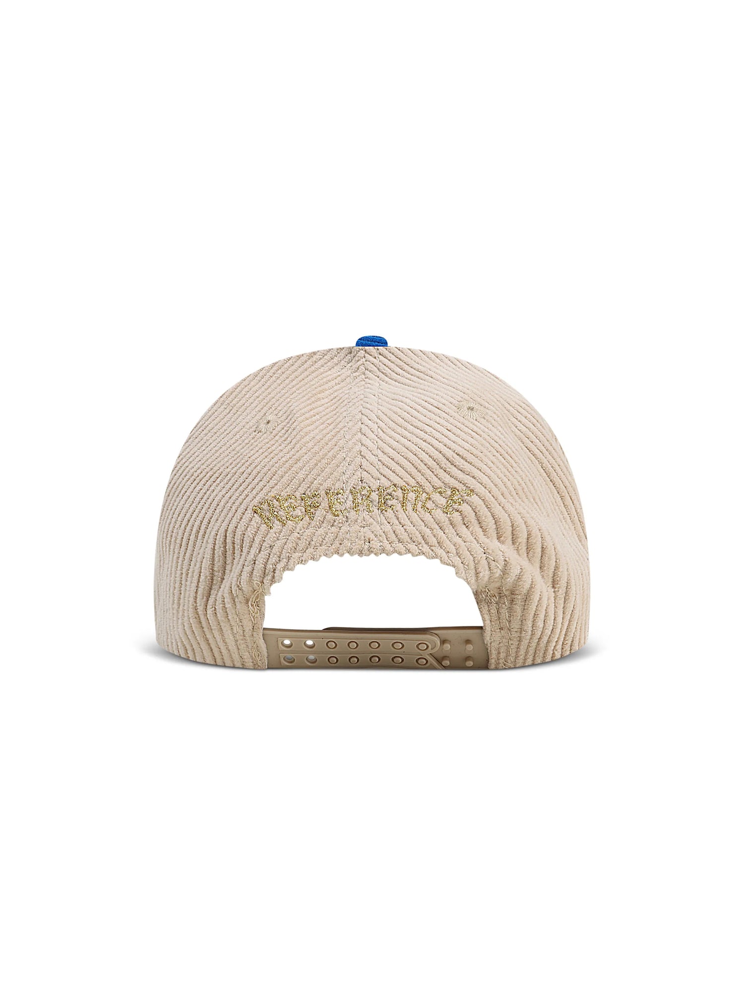 Reference Mens Paradise LA Corduroy Hat - Cream/Blue/Yellow by Denim Exchange