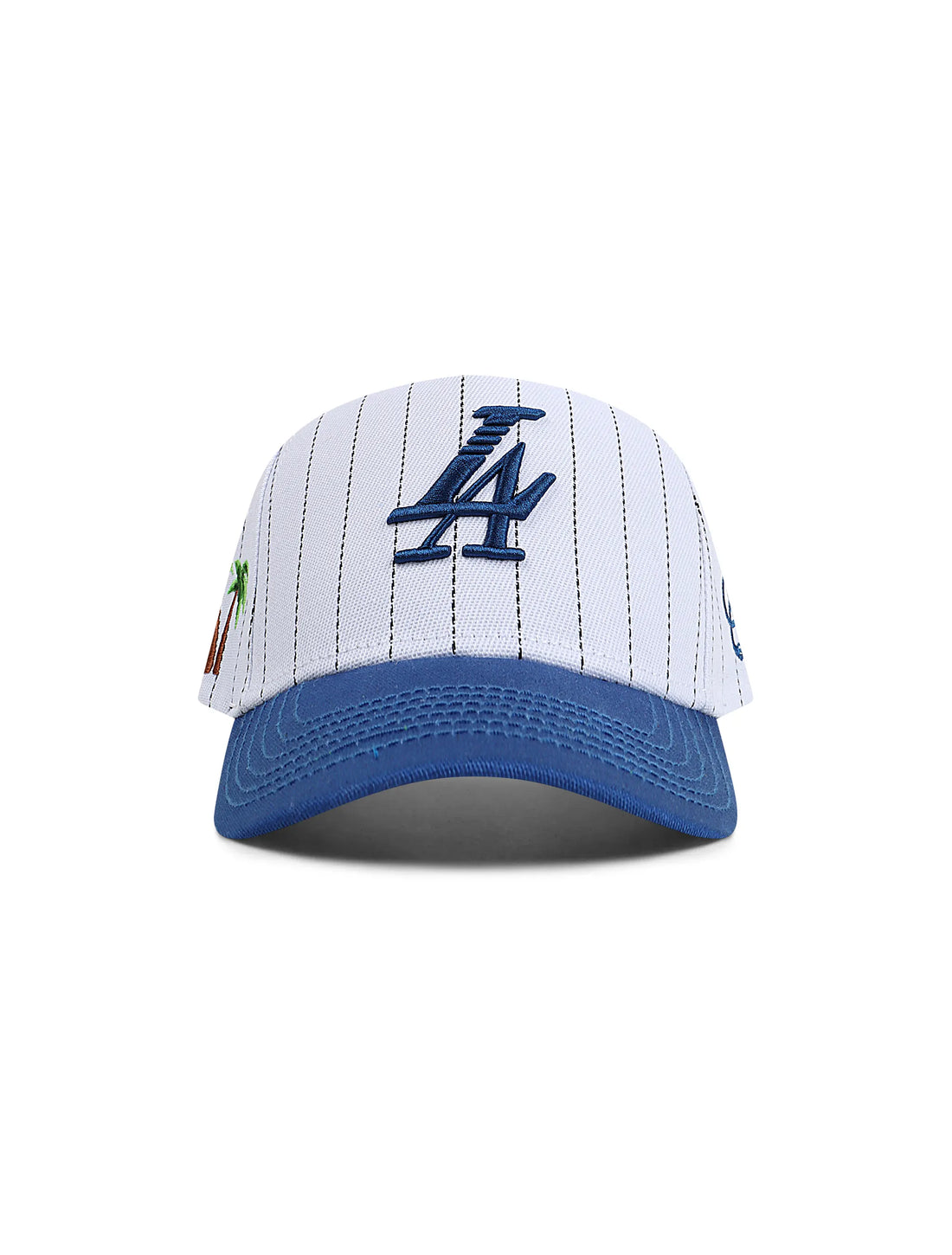 Reference Mens Paradise LA Pinstripe Hat - White/Blue by Denim Exchange
