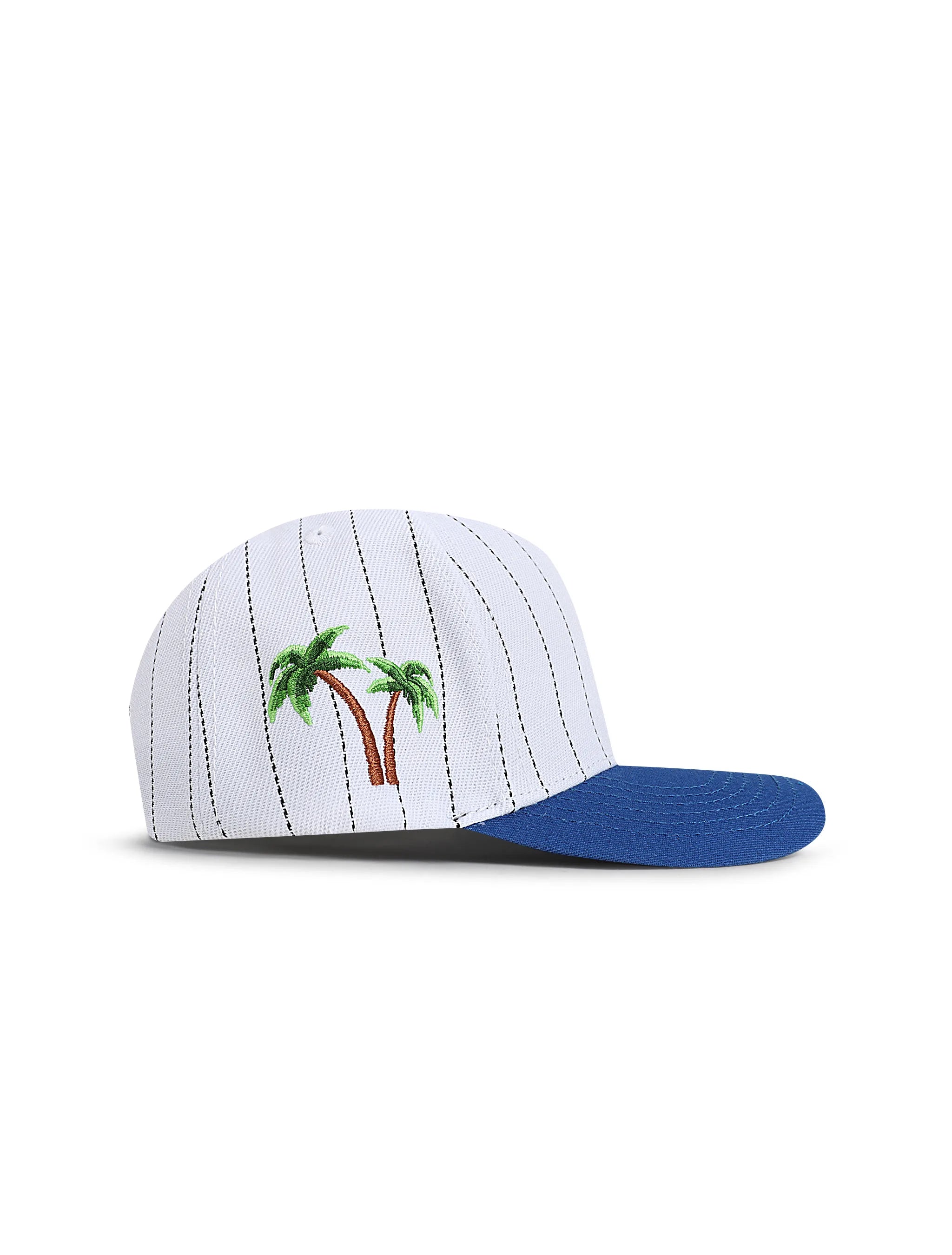 Reference Mens Paradise LA Pinstripe Hat - White/Blue by Denim Exchange