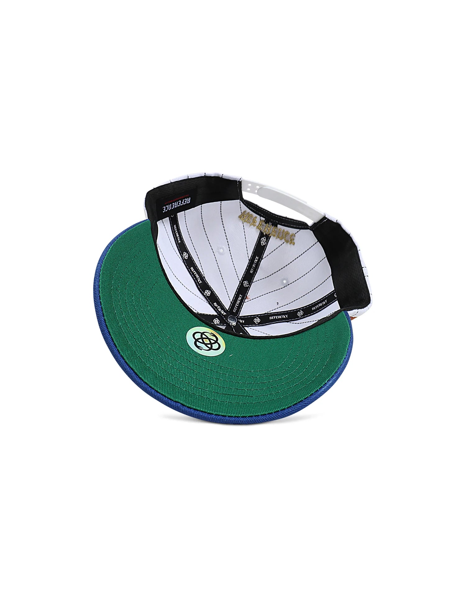 Reference Mens Paradise LA Pinstripe Hat - White/Blue by Denim Exchange