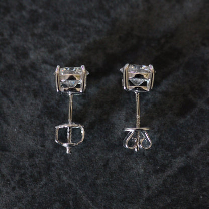 Moissanite Round Cut Stud Earrings - DestGlow