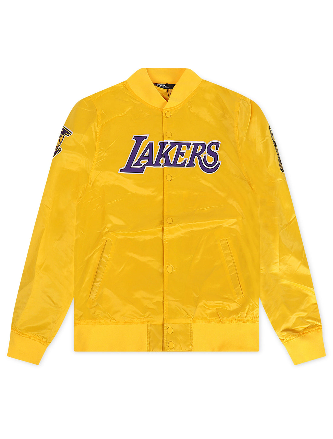 Pro Standard LA Lakers Big Logo Satin Jacket - Gold by Denim Exchange
