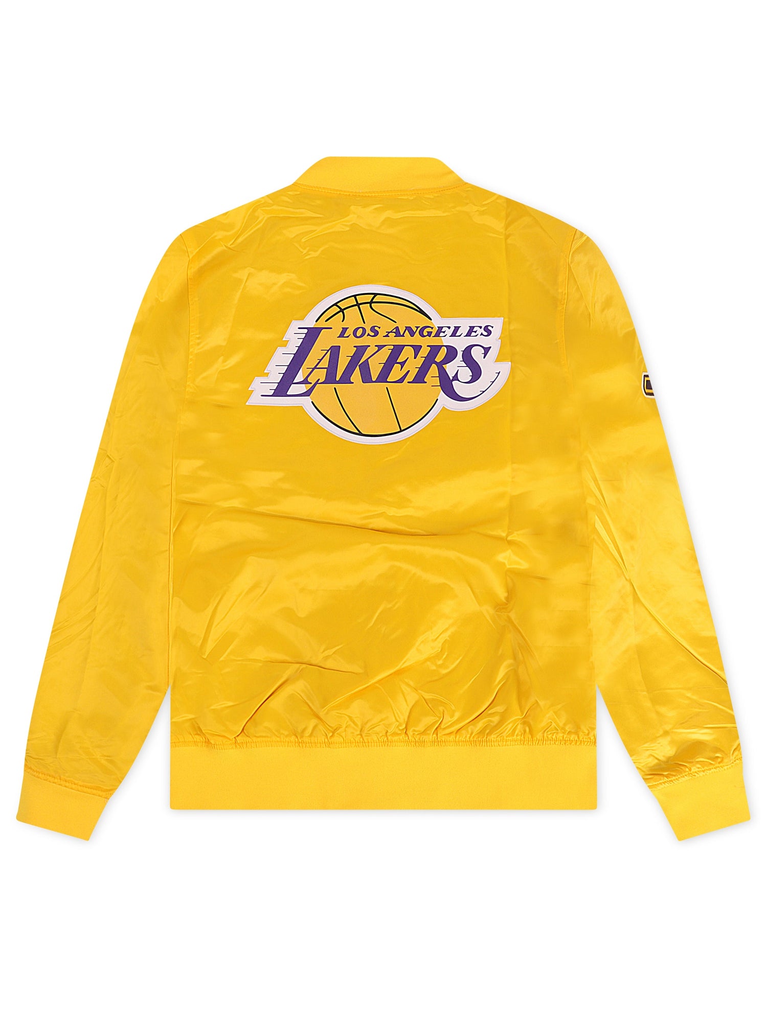 Pro Standard LA Lakers Big Logo Satin Jacket - Gold by Denim Exchange