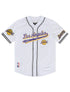 Pro Standard LA Lakers Script Tail Mesh Button Down Shirt - White/Black by Denim Exchange
