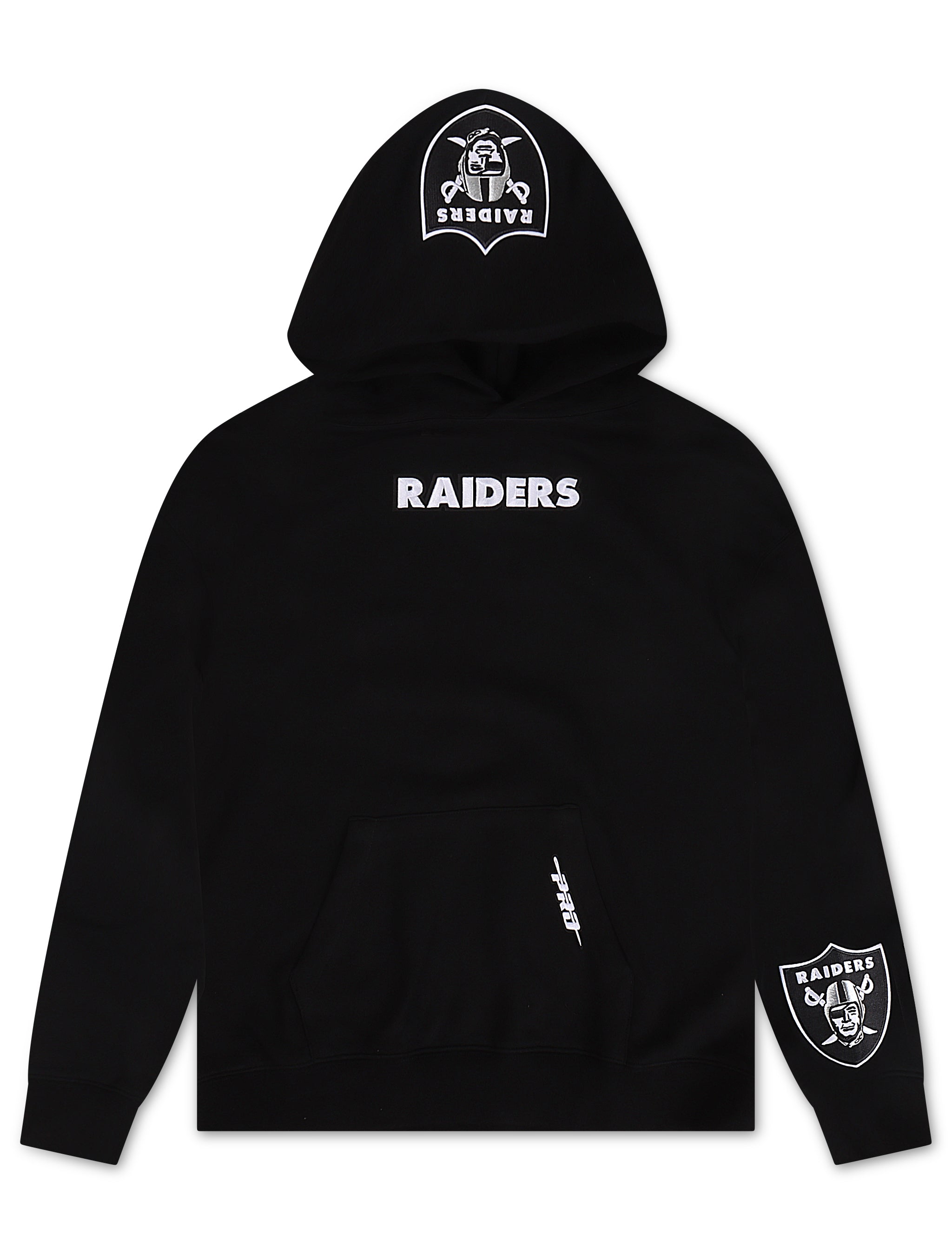 Pro Standard Las Vegas Raiders Wingspan Drop Shoulder Hoodie - Black by Denim Exchange