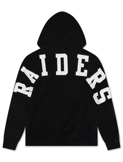 Pro Standard Las Vegas Raiders Wingspan Drop Shoulder Hoodie - Black by Denim Exchange
