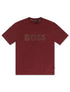 Hugo Boss Stretch Cotton Tee Logo - Burgundy by Denim Exchange