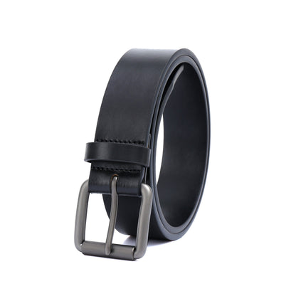 Casual belt w/ Roller buckle in Gunmetal (30-36) by Doshi FCSA