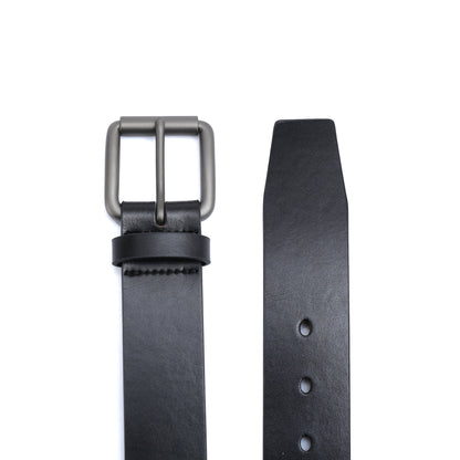 Casual belt w/ Roller buckle in Gunmetal (30-36) by Doshi FCSA