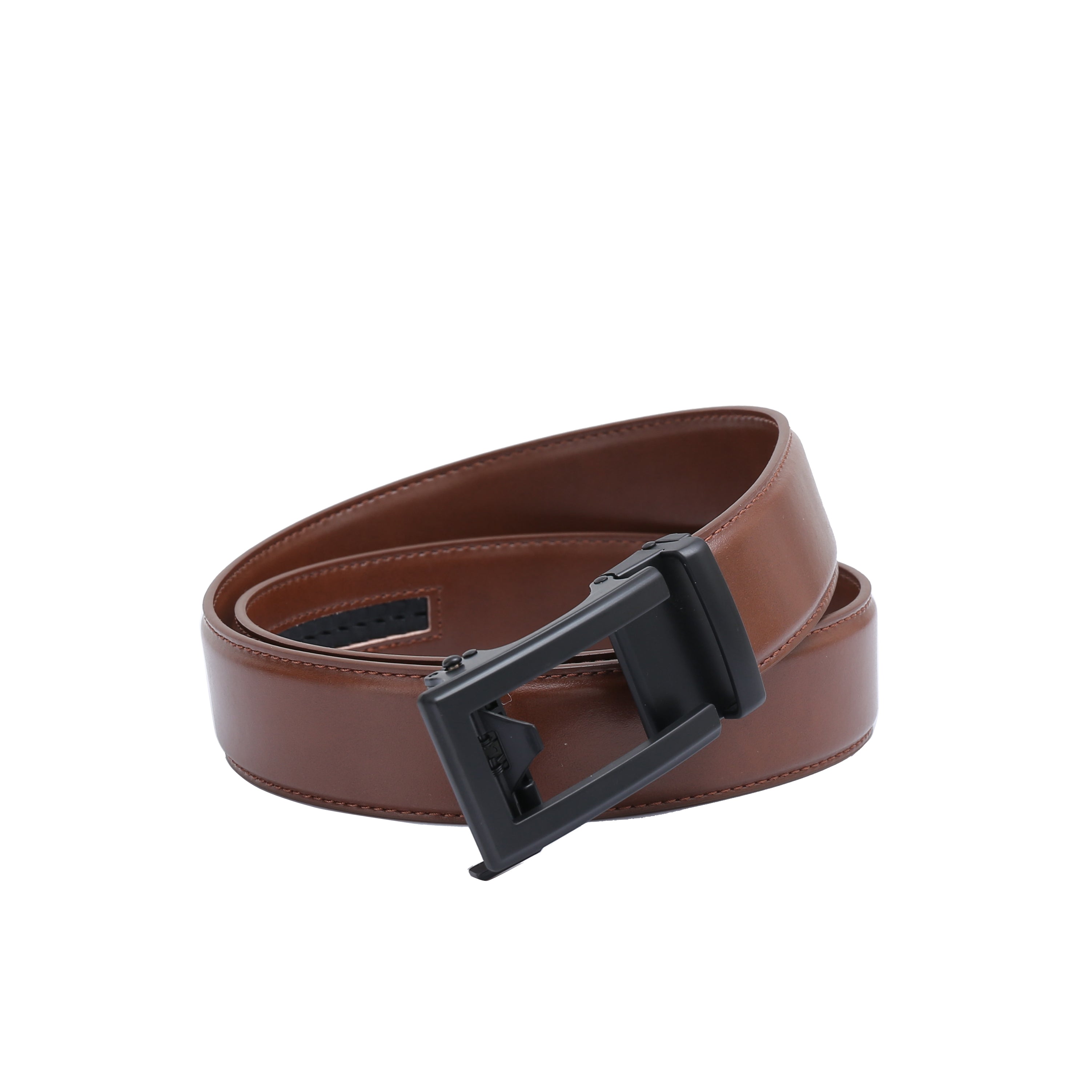 Auto 1 Vegan Belt - Matte Black Buckle (Brown All Sizes, Black only up to size 34) by Doshi FCSA
