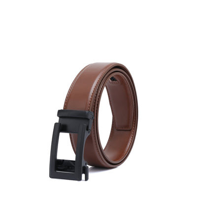 Auto 1 Vegan Belt - Matte Black Buckle (Brown All Sizes, Black only up to size 34) by Doshi FCSA