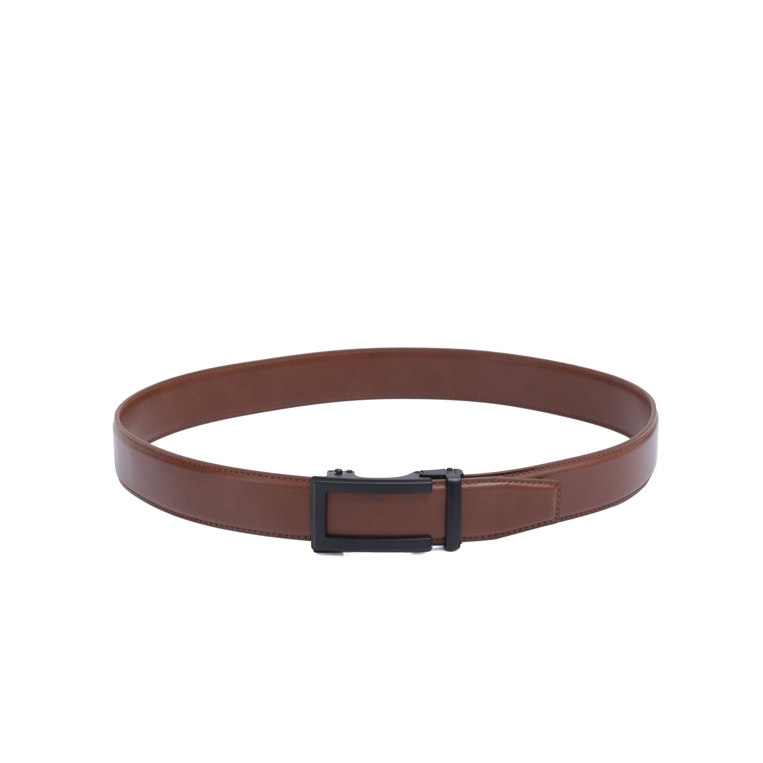 Auto 1 Vegan Belt - Matte Black Buckle (Brown All Sizes, Black only up to size 34) by Doshi FCSA