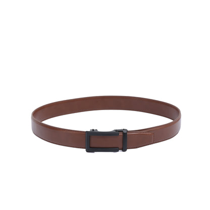Auto 1 Vegan Belt - Matte Black Buckle (Brown All Sizes, Black only up to size 34) by Doshi FCSA