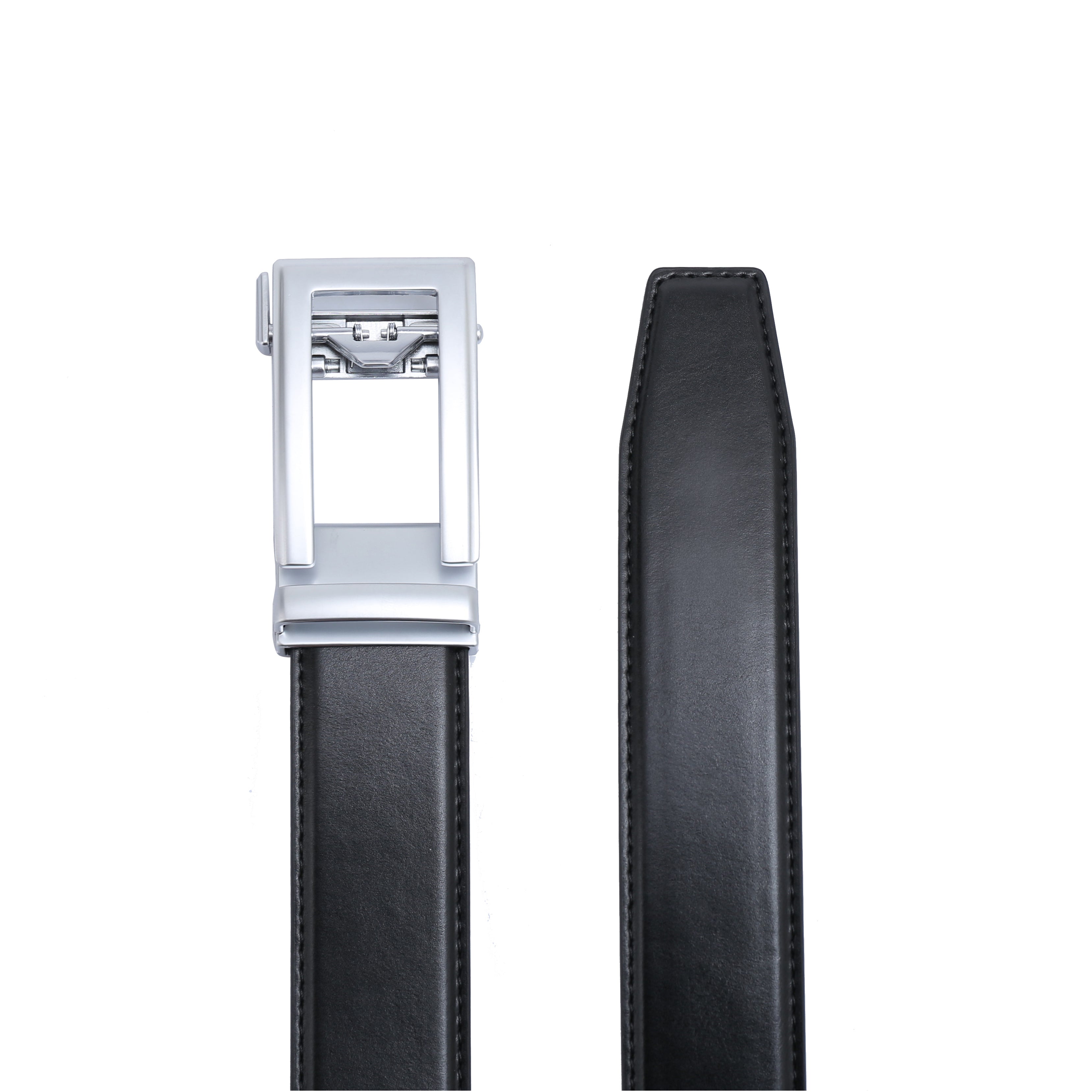 Auto 1 Vegan Belt - Silver Buckle (Brown - all sizes, Black only up to size 34) by Doshi FCSA
